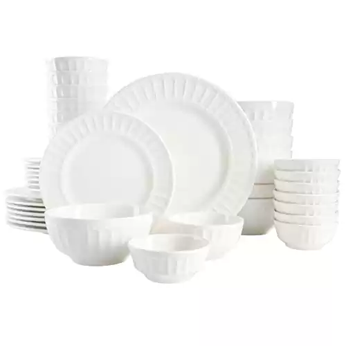 Gibson Home Zen Buffet Porcelain Dinnerware Set, Service for 8