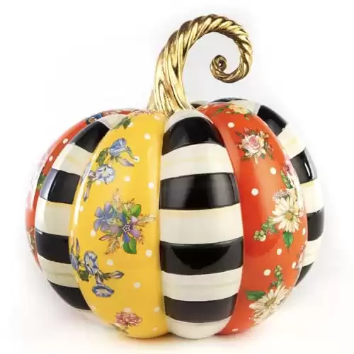 MACKENZIE-CHILDS Flower Market Patchwork Pumpkin