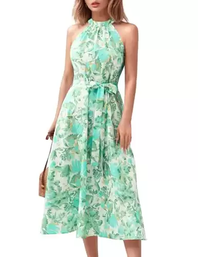 Floral Midi Tropical Dresses