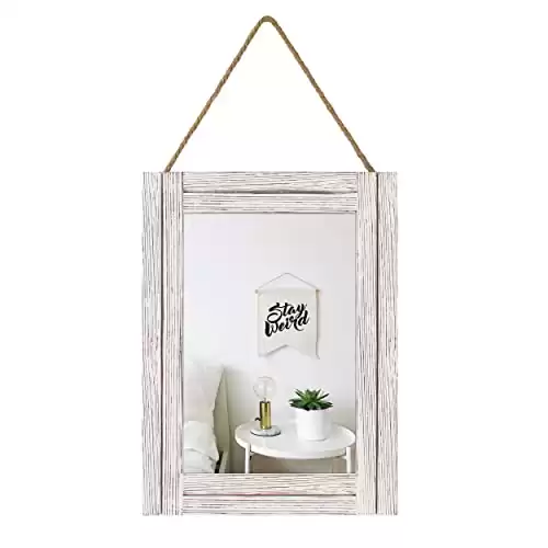 Emaison 16 X 12 Inch Rustic Wood Framed Wall Mirror