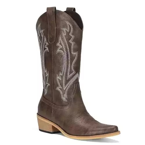 Cowboy Boots for Women Mid Calf