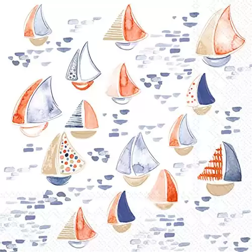 Paper Napkins Coastal Nautical Beach Designs