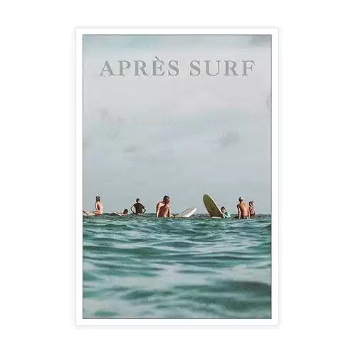 Vintage Apres Surf Poster Magazine Headline Surf Canvas Wall Art 12x16in Unframed